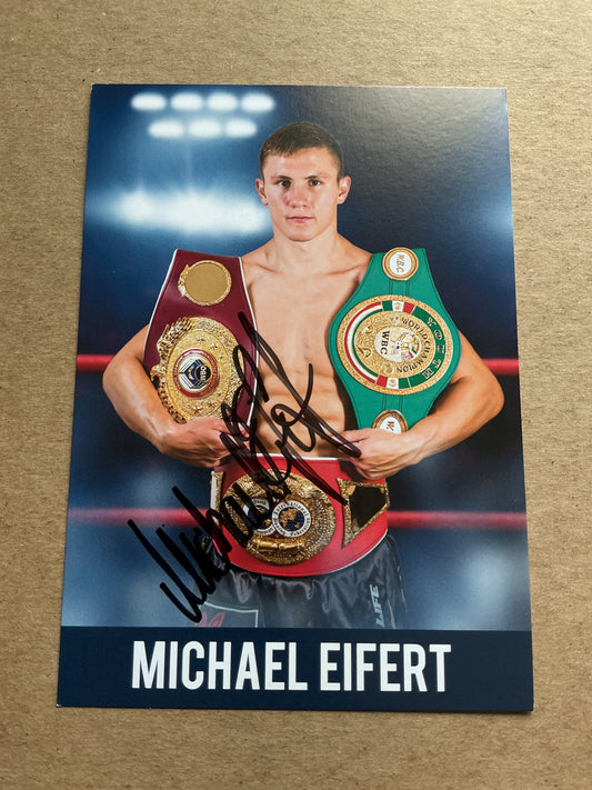 Michael Eifert, Germany 🇩🇪 Boxing Sports 2025 hand signed