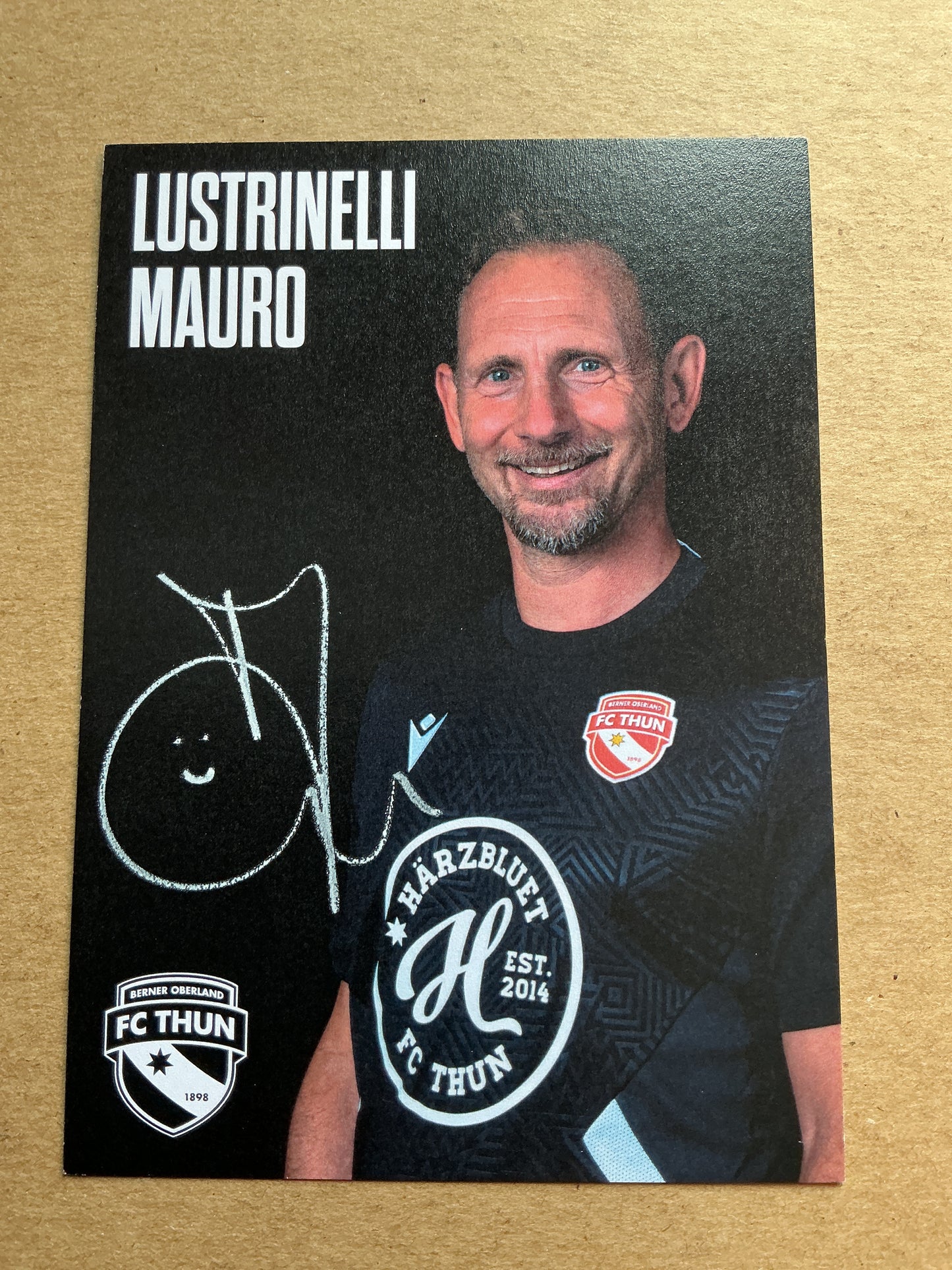 Mauro Lustrinelli, Switzerland 🇨🇭 FC Thun 2024/25 hand signed