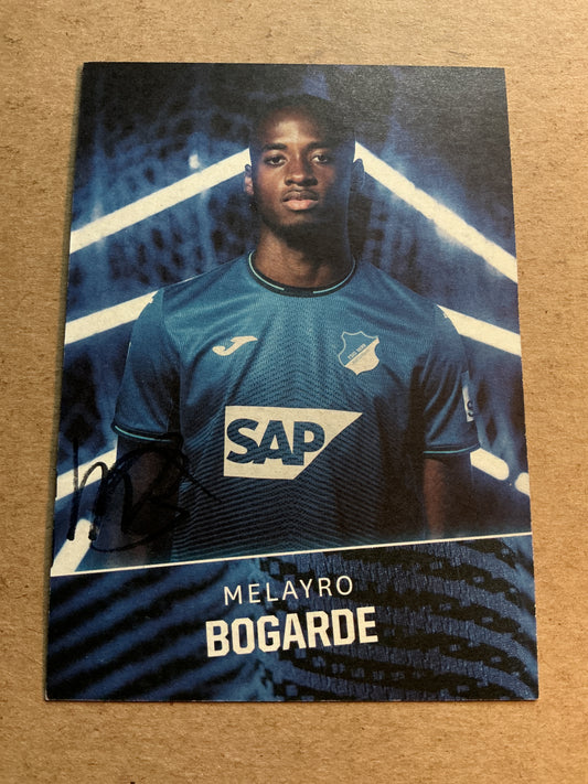 Melayro Bogarde, Netherlands 🇳🇱 TSG 1899 Hoffenheim 2021/22 hand signed