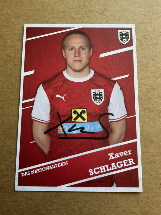 Xaver Schlager, Austria 🇦🇹 2021 hand signed