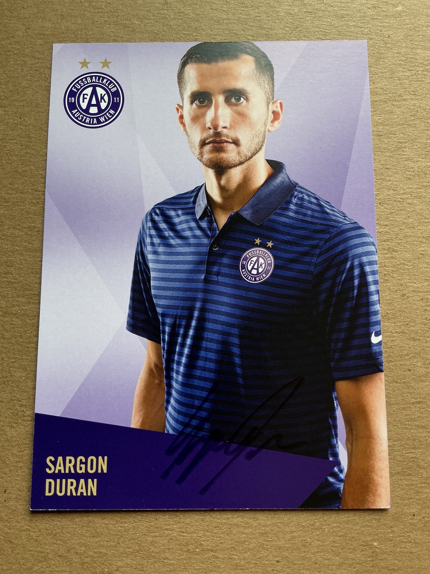 Sargon Duran, Austria 🇦🇹 Austria Wien 2019/20 hand signed