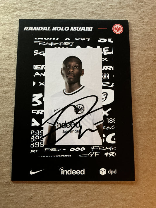 Randal Kolo Muani, France 🇫🇷 Eintracht Frankfurt 2022/23 hand signed
