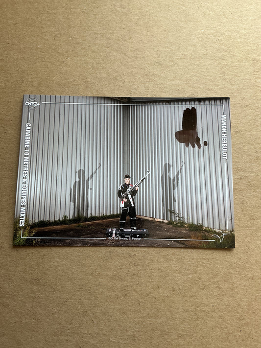 Manon Herbulot, France 🇫🇷 Shooting Summer Olympics 2024 hand signed