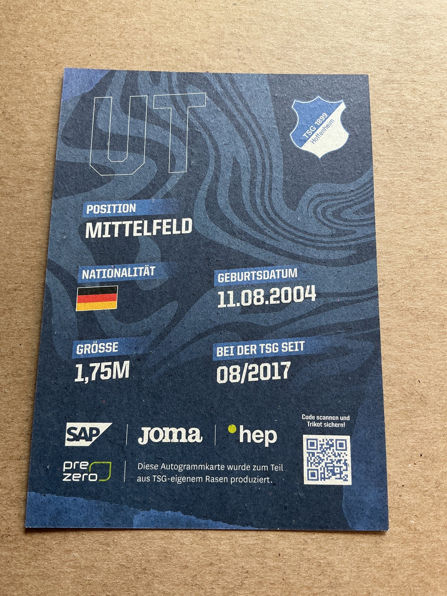 Umut Tohumcu, Germany 🇩🇪 TSG 1899 Hoffenheim 2023/24 hand signed