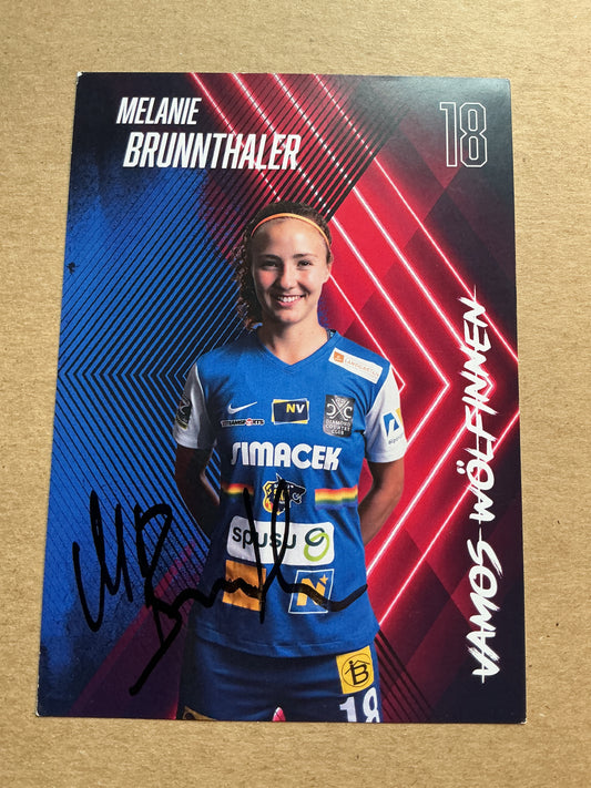 Melanie Brunnthaler, Austria 🇦🇹 SKN St.Pölten 2022/23 hand signed