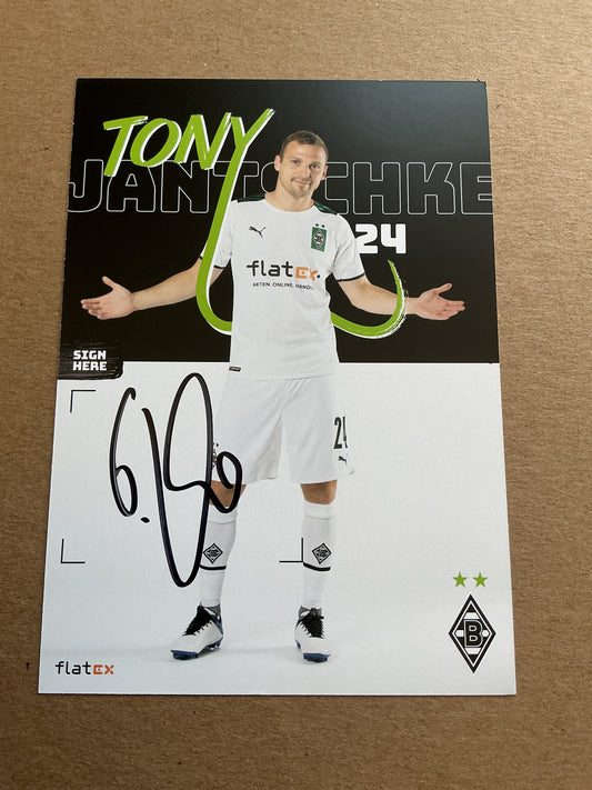 Tony Jantschke, Germany 🇩🇪 Borussia Mönchengladbach 2021/22 hand signed