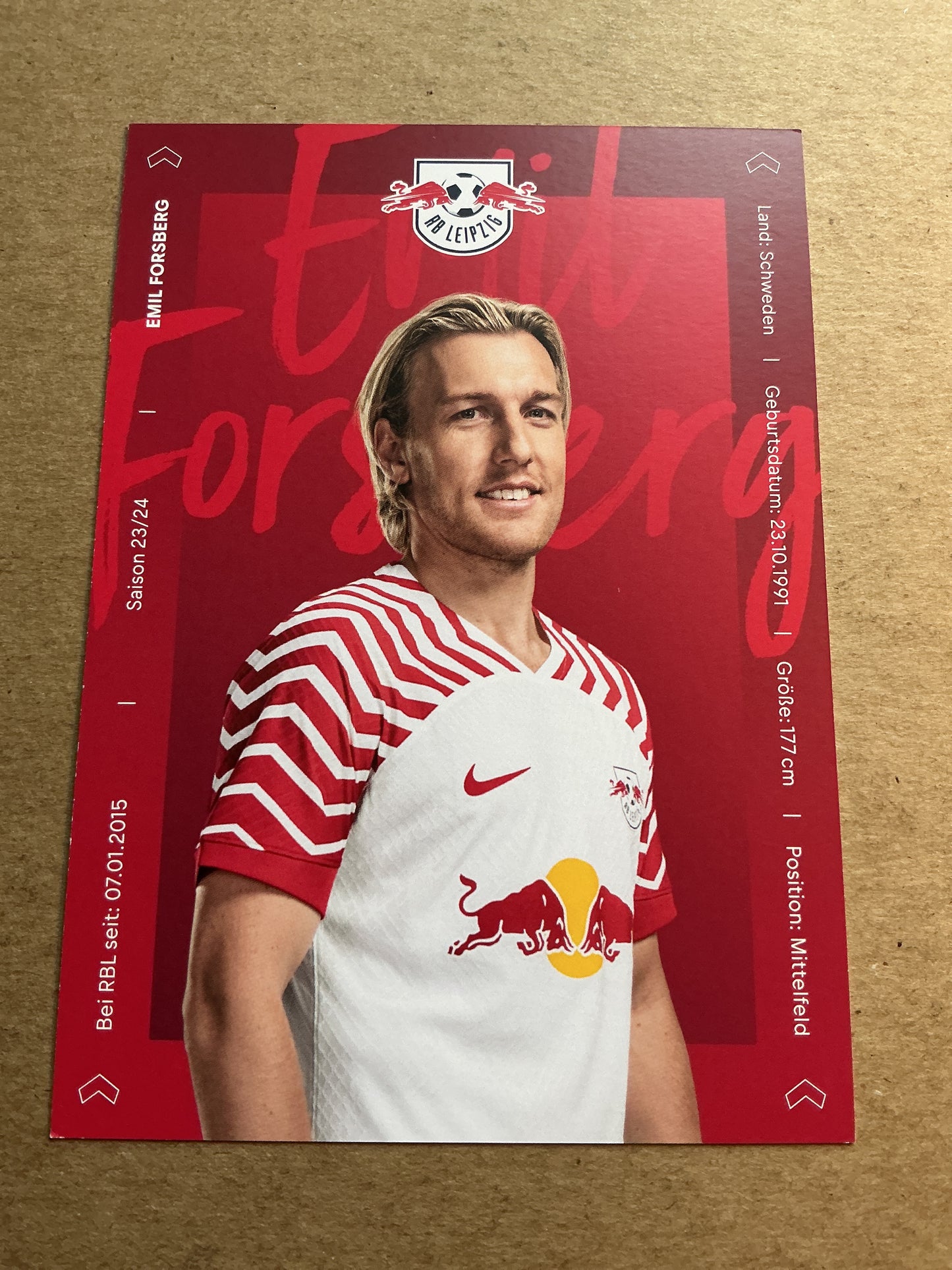 Emil Forsberg, Sweden 🇸🇪 RB Leipzig 2023/24 hand signed
