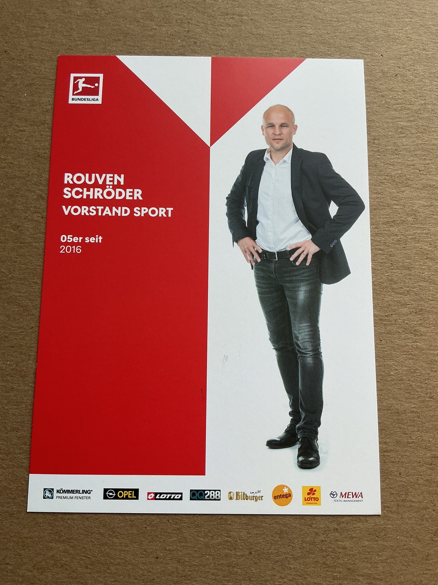 Rouven Schröder, Germany 🇩🇪 FSV Mainz 05 2019/20 hand signed