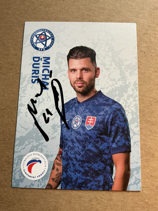 Michal Duris, Slovakia 🇸🇰 UEFA Euro Cup 2020 hand signed