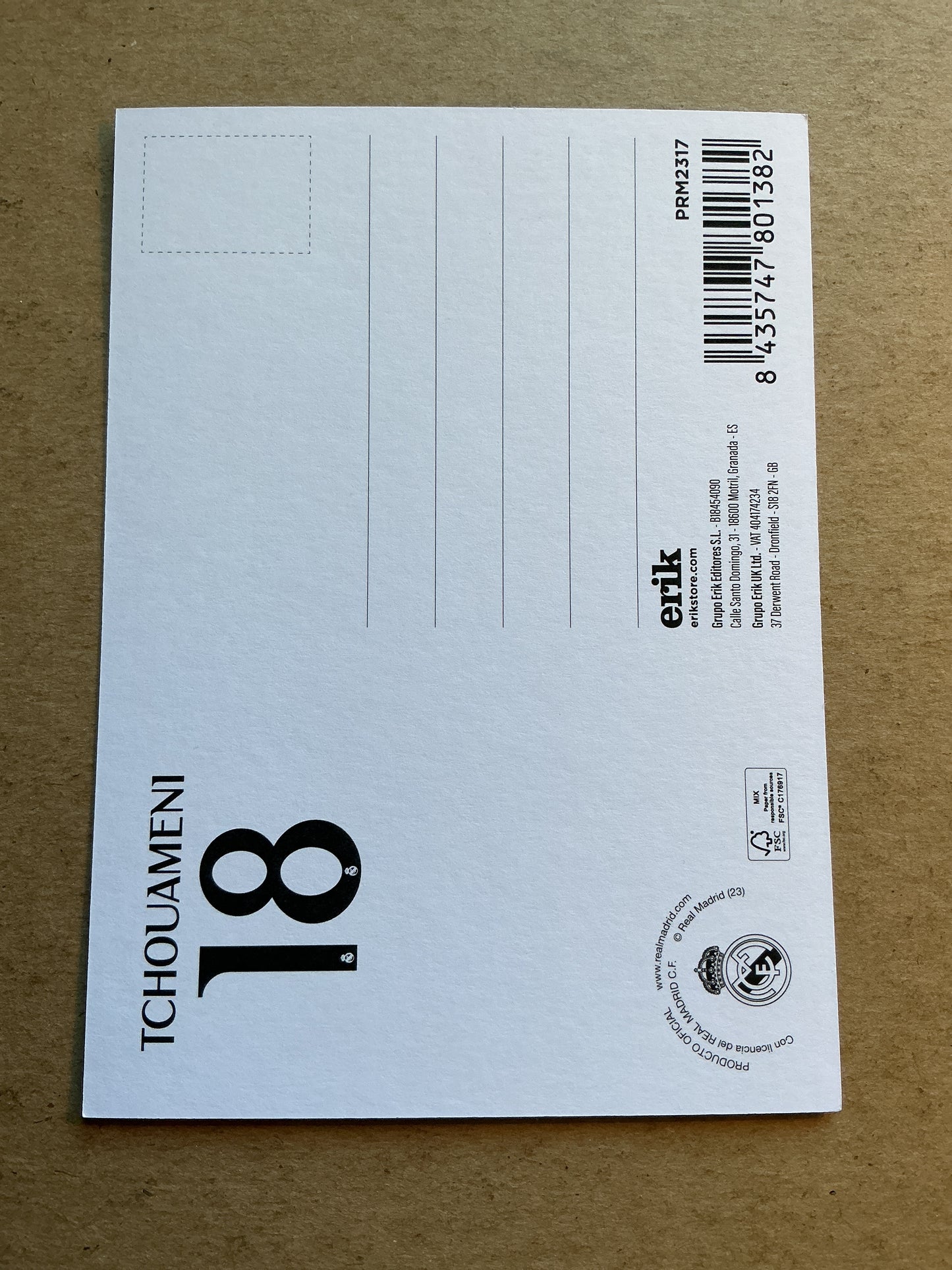 Aurélien Tchouaméni, France 🇫🇷 Real Madrid 2023/24 hand signed
