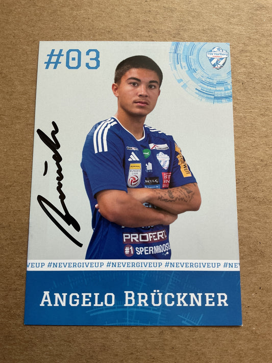 Angelo Brückner, Germany 🇩🇪 TSV Hartberg 2023/24 hand signed