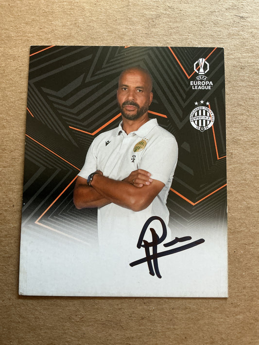 Pascal Jensen, Netherlands 🇳🇱 Ferencvaros TC 2024/25 hand signed