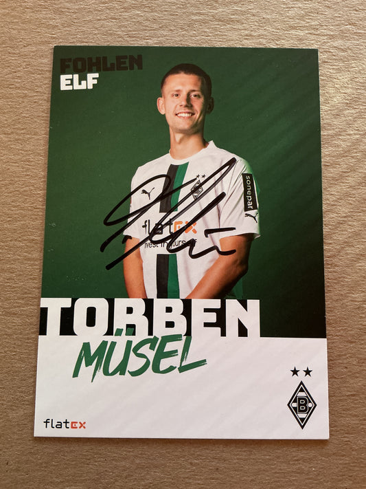 Torben Müsel, Germany 🇩🇪 Borussia Mönchengladbach 2022/23 hand signed