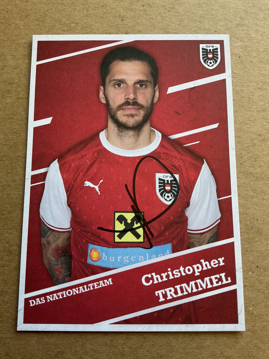 Christopher Trimmel, Austria 🇦🇹 2021 hand signed