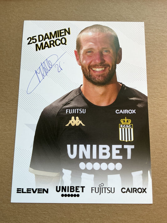 Damien Marcq, France 🇫🇷 Sporting Charleroi 2022/23 hand signed