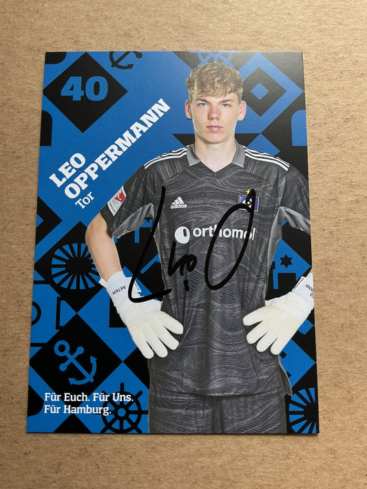 Leo Oppermann, Germany 🇩🇪 Hamburger SV 2021/22 hand signed