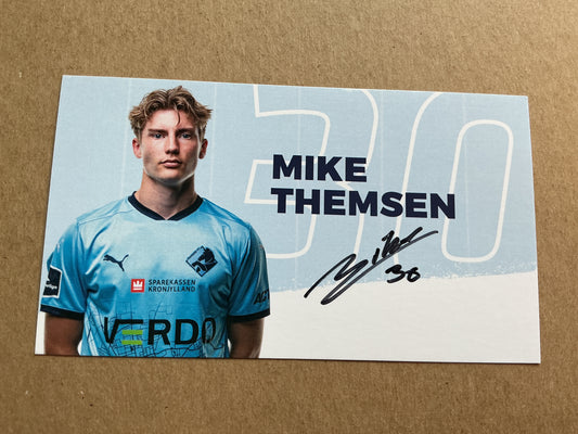 Mike Themsen, Denmark 🇩🇰 Randers FC 2024/25 hand signed