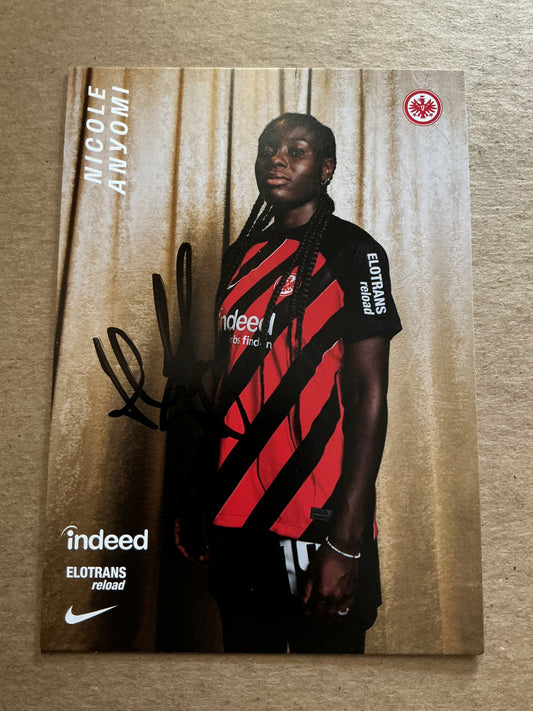 Nicole Anyomi, Germany 🇩🇪 Eintracht Frankfurt 2023/24 hand signed