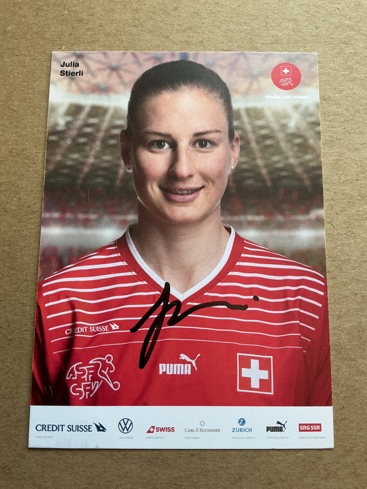 Julia Stierli,  Switzerland 🇨🇭 Women’s World Cup 2023 hand signed