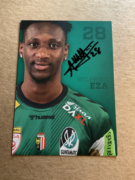 Wilfried Eza, Ivory Coast 🇨🇮 SV Ried 2024/25 hand signed