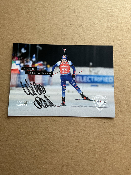 Dorothea Wierer, Italy 🇮🇹 Biathlon Winter Sports 2024/25 hand signed
