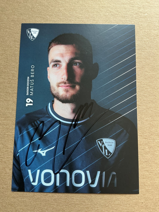 Matus Bero, Slovakia 🇸🇰 VfL Bochum 2023/24 hand signed