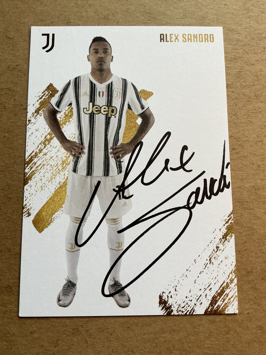 Alex Sandro, Brazil 🇧🇷 Juventus FC 2020/21 hand signed