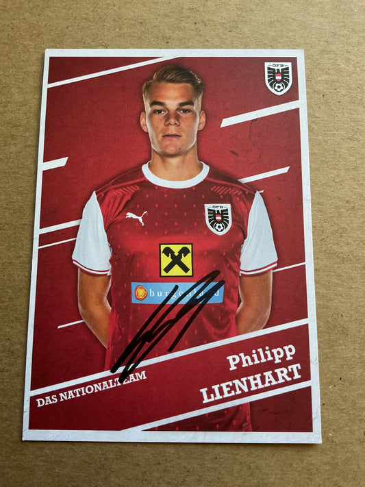 Philipp Lienhart, Austria 🇦🇹 2021 hand signed