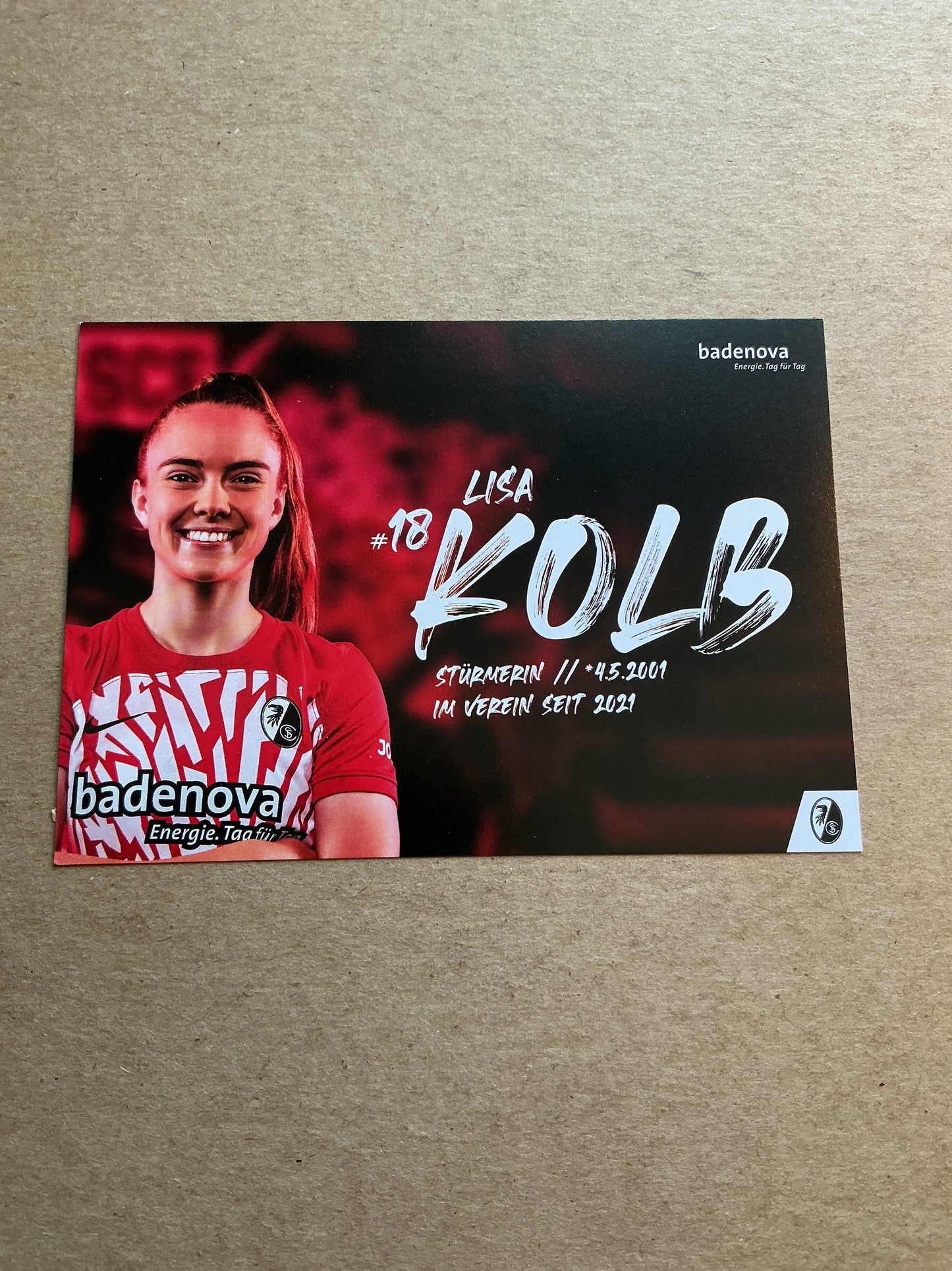Lisa Kolb, Austria 🇦🇹 SC Freiburg 2023/24 hand signed