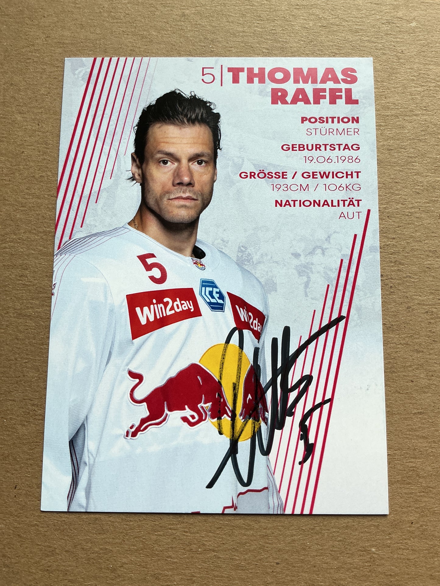 Thomas Raffl, Austria 🇦🇹 EC Red Bull Salzburg 2023/24 hand signed
