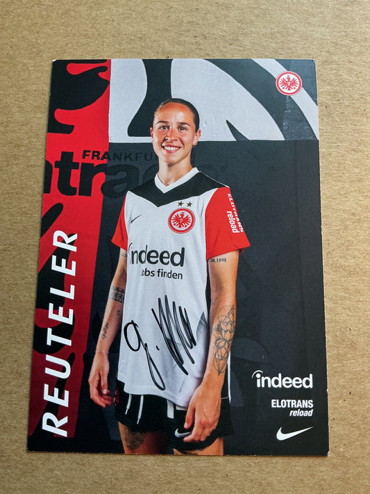 Geraldine Reuteler, Switzerland 🇨🇭 Eintracht Frankfurt 2024/25 hand signed