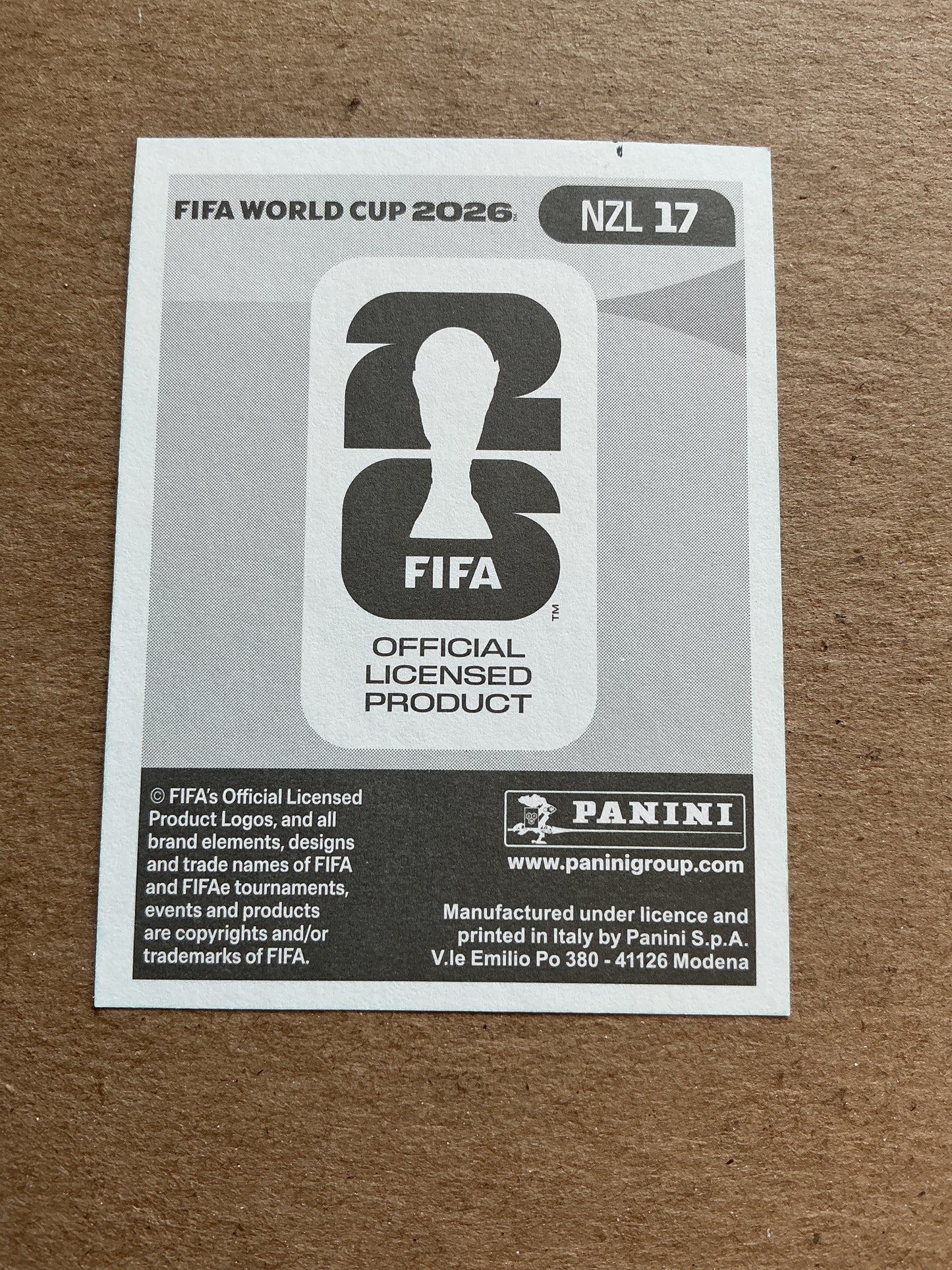 Chris Wood, New Zealand 🇳🇿 FIFA World Cup 2026 Panini hand signed