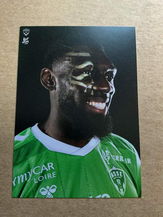 Dylan Batubinsika, Democratic Republic of Kongo 🇨🇩 AS Saint-Etienne 2024/25 hand signed