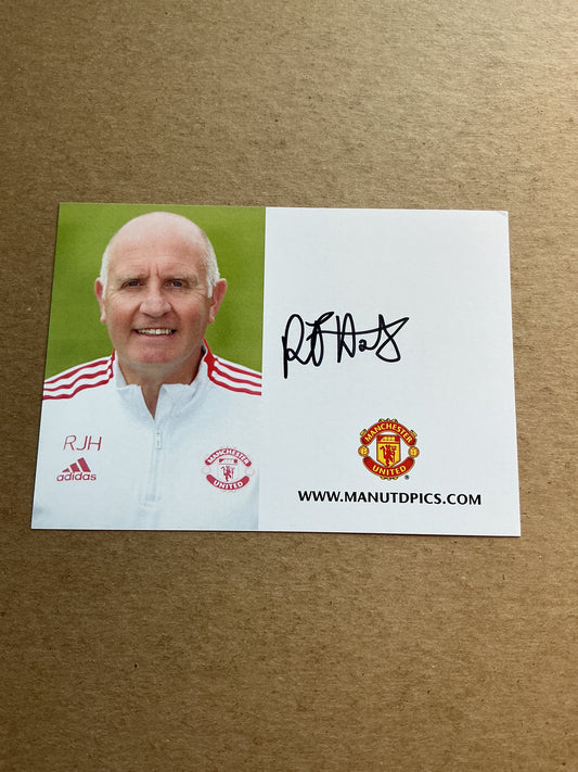 Richard Harris, England 🏴󠁧󠁢󠁥󠁮󠁧󠁿 Manchester United FC 2021/22 hand signed
