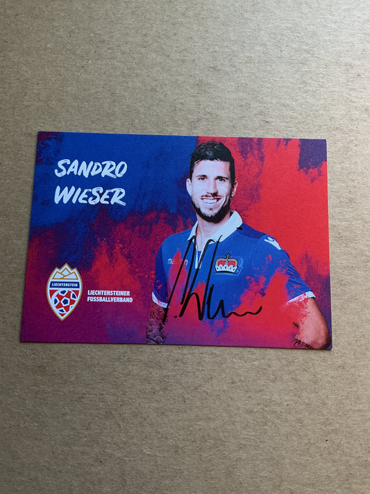 Sandro Wieser, Liechtenstein 🇱🇮 2025 hand signed