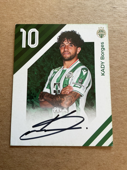 Kady Borges, Brazil 🇧🇷 Ferencvaros TC 2024/25 hand signed