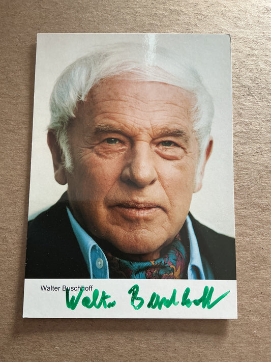 Walter Buschhoff, Germany 🇩🇪 Actor hand signed