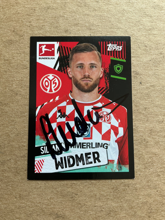 Silvan Widmer, Switzerland 🇨🇭 FSV Mainz 05 2021/22 Topps hand signed