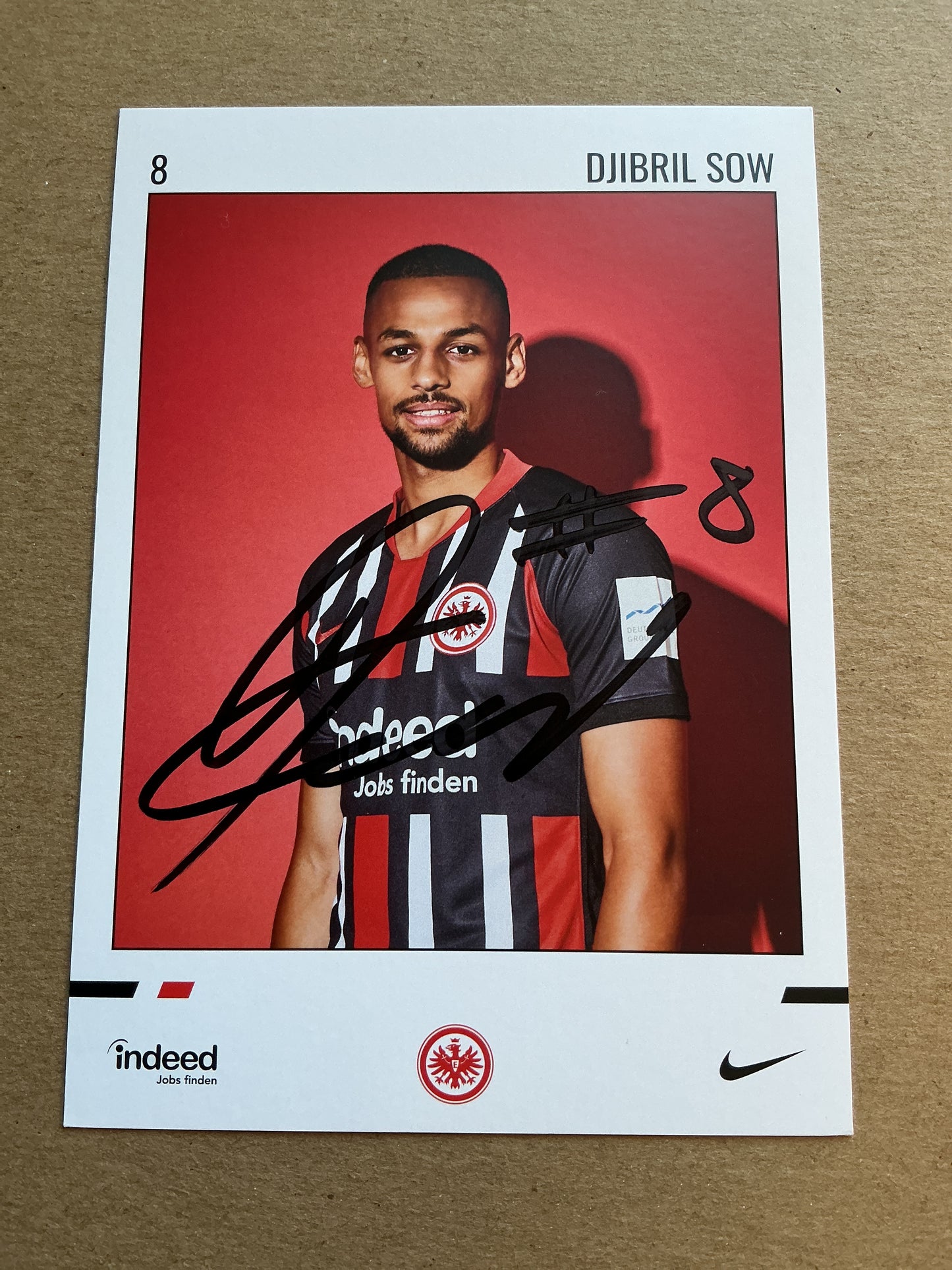 Djibril Sow, Switzerland 🇨🇭 Eintracht Frankfurt 2019/20 hand signed
