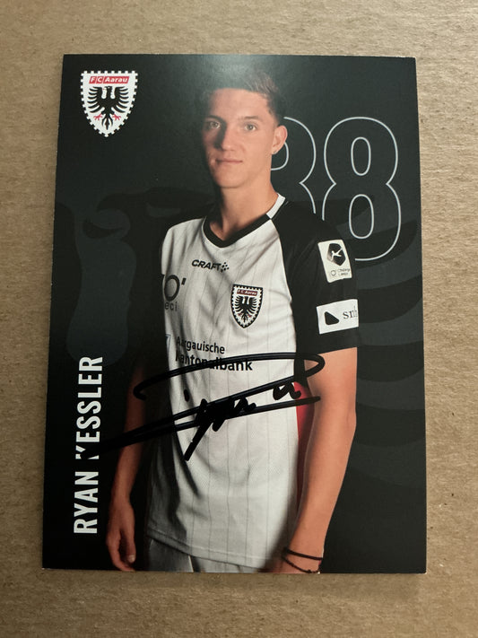 Ryan Kessler, Switzerland 🇨🇭 FC Aarau 2024/25 hand signed