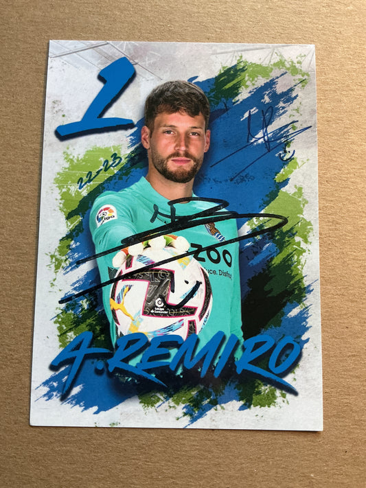 Álex Remiro, Spain 🇪🇸 Real Sociedad 2022/23 hand signed