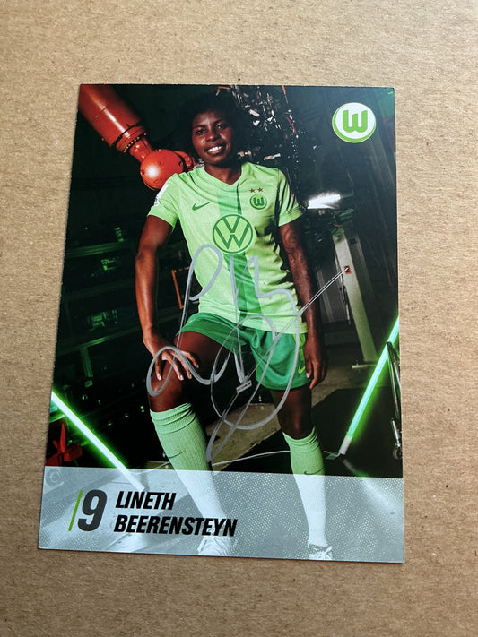 Lineth Beerensteyn, Netherlands 🇳🇱 VfL Wolfsburg 2024/25 hand signed