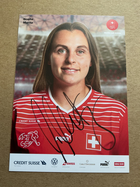 Noelle Maritz, Switzerland 🇨🇭 Women’s World Cup 2023 hand signed