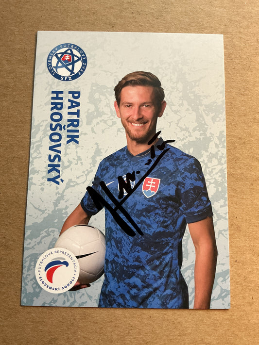 Patrik Hrosovsky, Slovakia 🇸🇰 UEFA Euro Cup 2020 hand signed