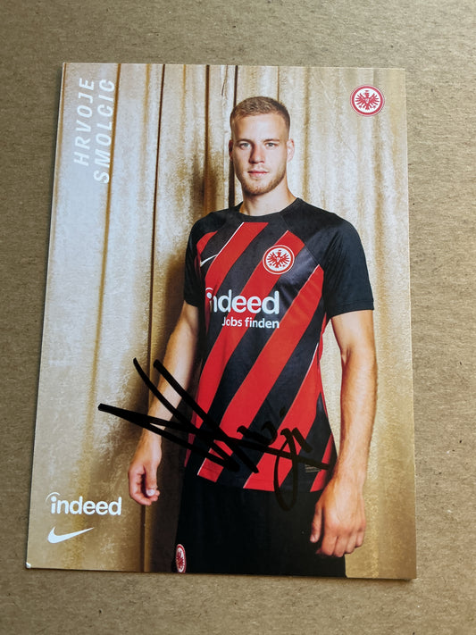 Hrvoje Smolcic, Croatia 🇭🇷 Eintracht Frankfurt 2023/24 hand signed