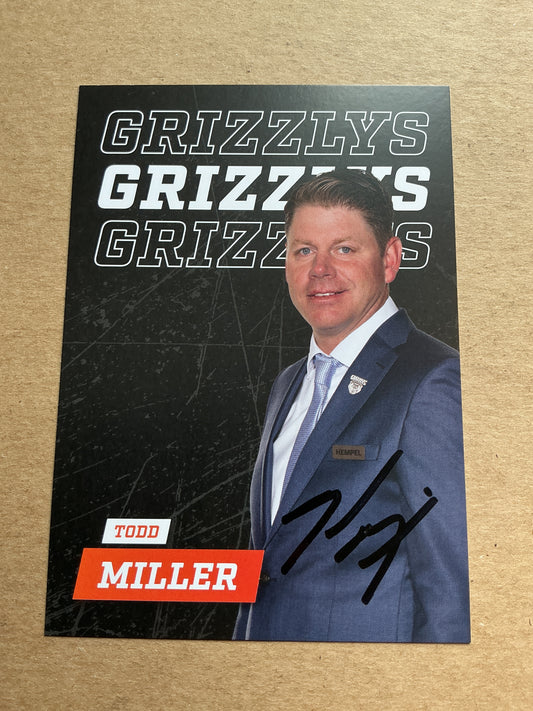 Todd Miller, Canada 🇨🇦 Grizzlys Wolfsburg 2024/25 hand signed