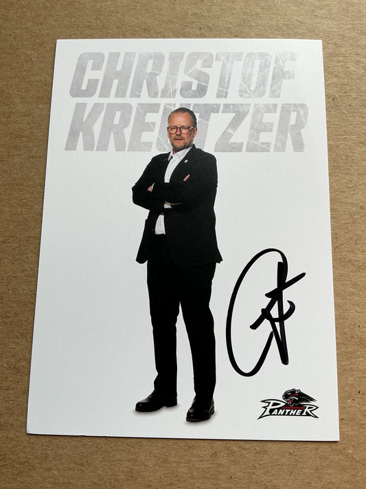 Christof Kreutzer, Germany 🇩🇪 Augsburg Panther 2023/24 hand signed