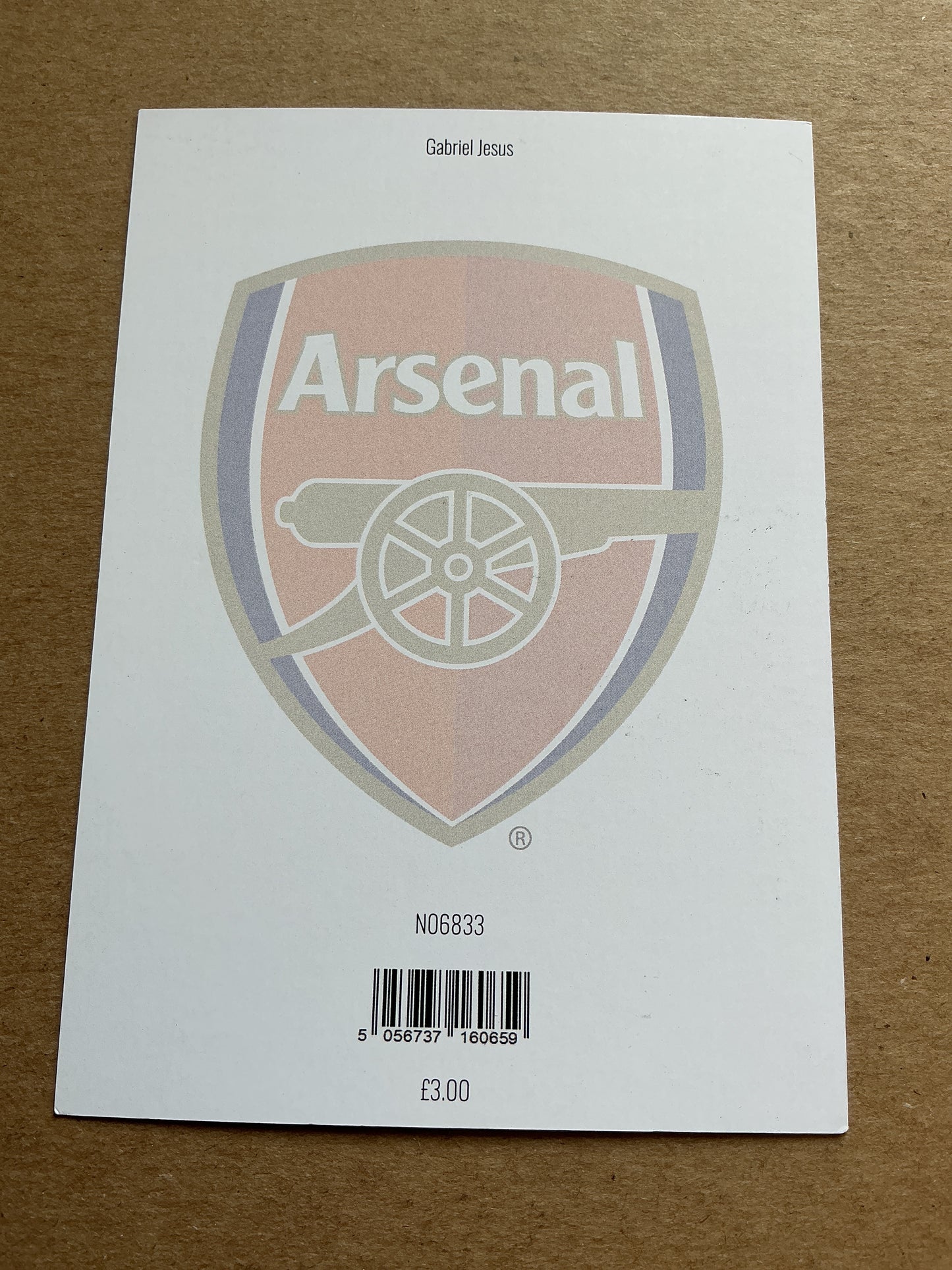 Gabriel Jesus, Brazil 🇧🇷 Arsenal FC 2024/25 hand signed