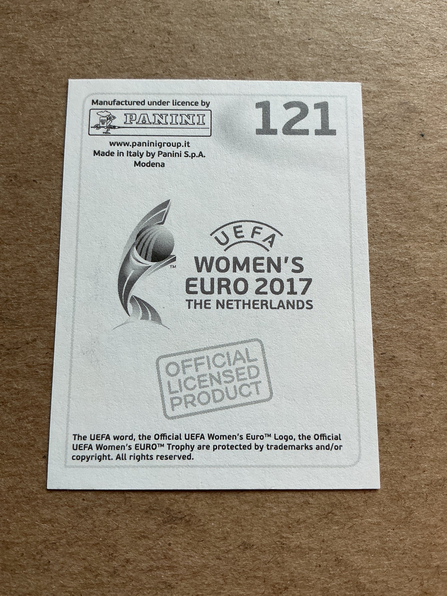 Linda Sembrandt, Sweden 🇸🇪 FIFA Women’s Euro Cup 2017 Panini hand signed