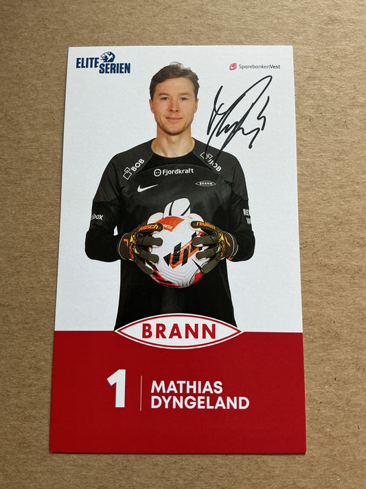 Mathias Dyngeland, Norway 🇳🇴 SK Brann 2023/24 hand signed